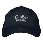 Tecumseh Michigan Embroidered Baseball Hat Bestickte Baseballkappe (Vorderseite)