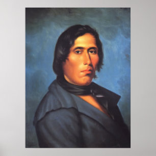 Tecumseh Native American Indian Poster