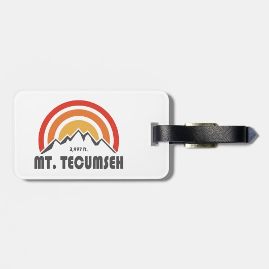 Tecumseh New Hampshire Gepäckanhänger (Rückseite horizontal)