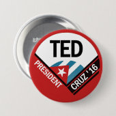 Ted Cruz 2016 Button (Vorne & Hinten)