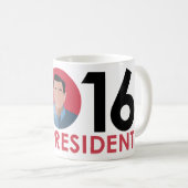 Ted Cruz 2016 für Präsidentengewohnheits-Tasse Kaffeetasse (VorderseiteRechts)