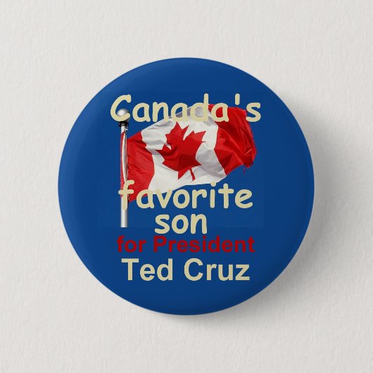 Ted CRUZ 2016 Knopf Button (Vorderseite)