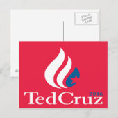 Ted Cruz 2016-Logo Postkarte (Vorne/Hinten)