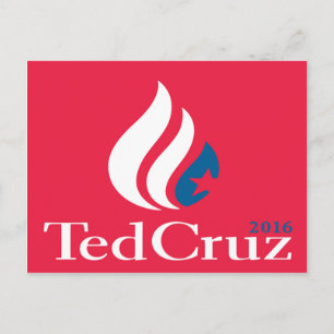 Ted Cruz 2016-Logo Postkarte
