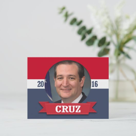 Ted Cruz 2016 Postkarte (Stehend Vorderseite)