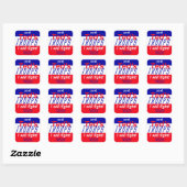 Ted Cruz 2016 Quadratischer Aufkleber (Blatt)