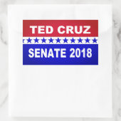 Ted Cruz 2018 Senatsticker Rechteckiger Aufkleber (Tasche)