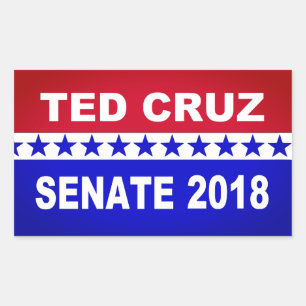 Ted Cruz 2018 Senatsticker Rechteckiger Aufkleber