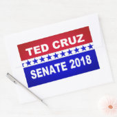 Ted Cruz 2018 Senatsticker Rechteckiger Aufkleber (Umschlag)