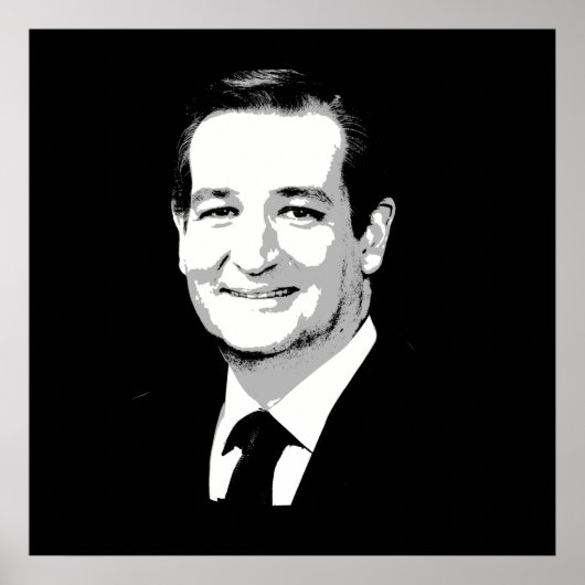 Ted Cruz Face Poster (Vorne)