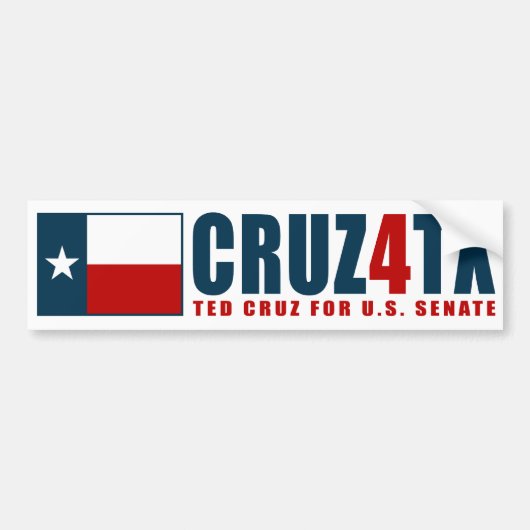 Ted Cruz für Autoaufkleber Texas Cruz4TX (Vorne)