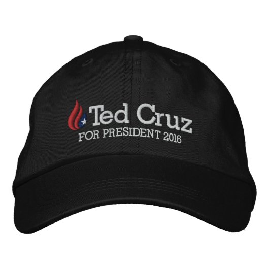 Ted Cruz für Präsident 2016 Bestickte Baseballkappe (Vorderseite)