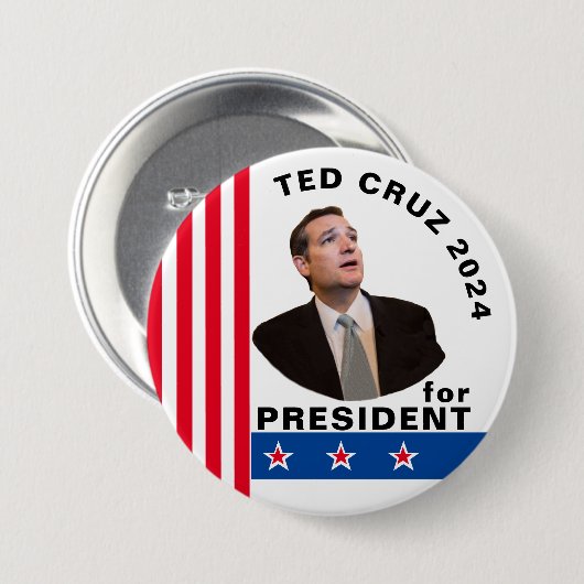 Ted Cruz für Präsident 2024 Button (Vorne & Hinten)