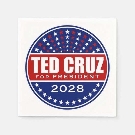 Ted Cruz für Präsident 2028 Serviette (Vorderseite)