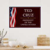 Ted Cruz für Präsident V3 Poster (Küche)