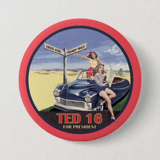 Ted Cruz für Präsidenten 2016 Button (Vorderseite)