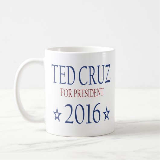 Ted Cruz für Präsidenten 2016 Kaffeetasse (Links)