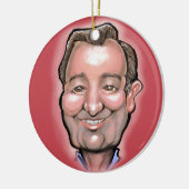 Ted Cruz Keramik Ornament (Links)