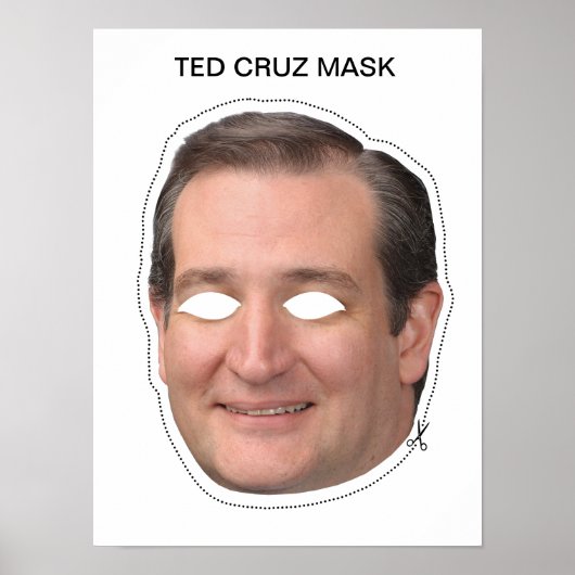 Ted Cruz Mask Poster (Vorne)