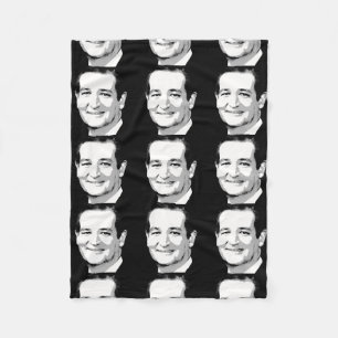TED CRUZ PORTRÄT FLEECEDECKE