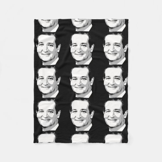 TED CRUZ PORTRÄT FLEECEDECKE (Vorderseite)