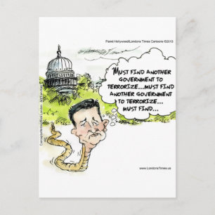 Ted Cruz schleicht sich aus dem Kongress lustig da Postkarte