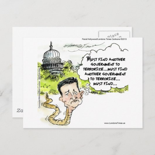 Ted Cruz Slithers vom Kongressfunny Postkarte (Vorne/Hinten)