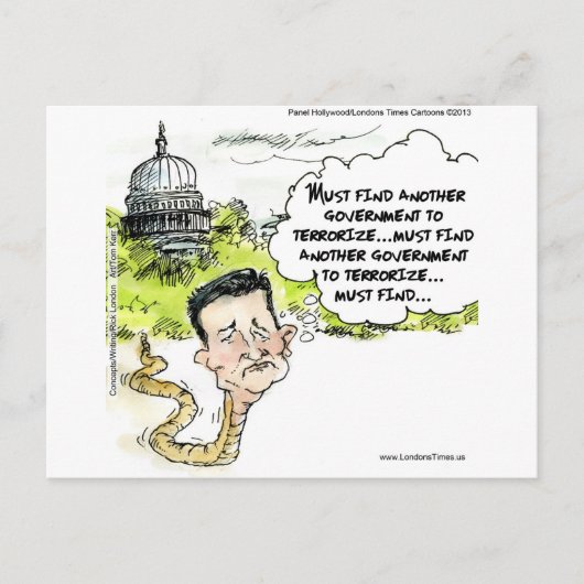 Ted Cruz Slithers vom Kongressfunny Postkarte (Vorderseite)