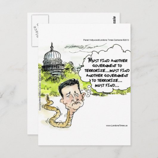 Ted Cruz Slithers vom Kongressfunny Postkarte (Vorne/Hinten)