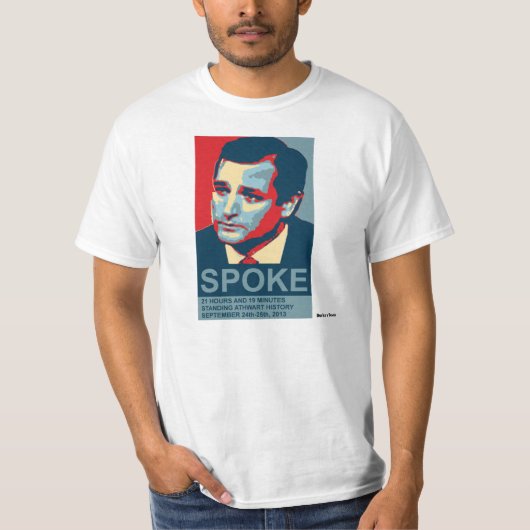 Ted Cruz sprach, alte Farben T-Shirt (Vorderseite)