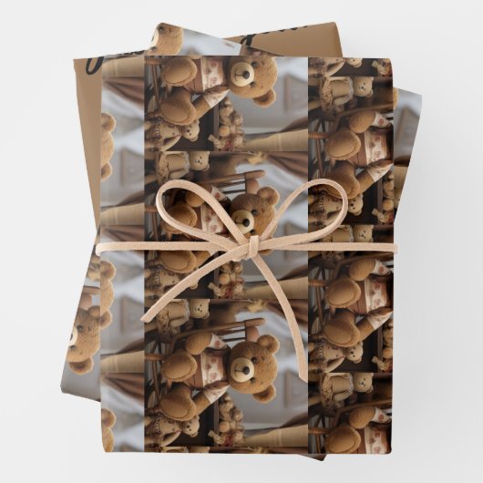 Ted E. Bear Geschenkpapier Set (Beispiel)