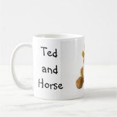 Ted geht reiten ... Englische Tee-Tasse Kaffeetasse (Links)