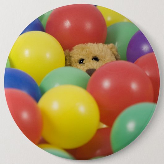 Ted im Bällchenbad Button (Vorderseite)