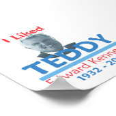 Ted Kennedy I LIKED TEDDY Poster (Ecke)