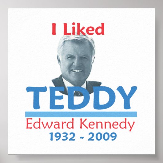 Ted Kennedy I LIKED TEDDY Poster (Vorne)