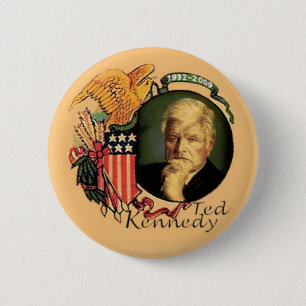 Ted Kennedy Retro-Gedächtnisschaltfläche Button