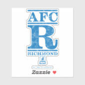 Ted Lasso | AFC R Richmond Text Logo Aufkleber (Blatt)
