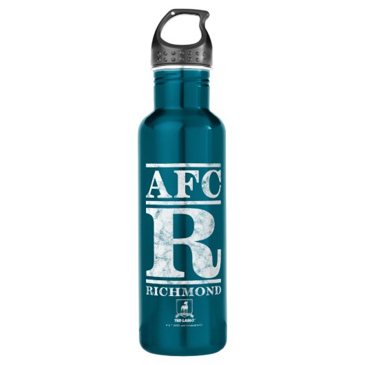 Ted Lasso | AFC R Richmond Text Logo Edelstahlflasche (Vorderseite)