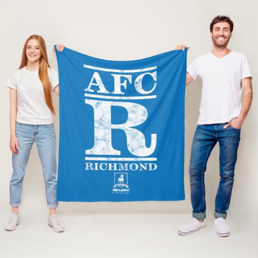 Ted Lasso | AFC R Richmond Text Logo Fleecedecke (Beispiel)