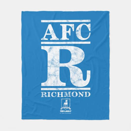 Ted Lasso | AFC R Richmond Text Logo Fleecedecke (Vorderseite)