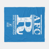Ted Lasso | AFC R Richmond Text Logo Fleecedecke (Vorderseite (Horizontal))