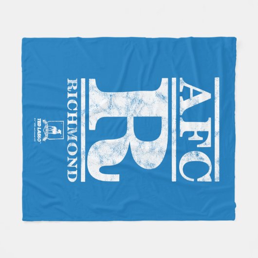 Ted Lasso | AFC R Richmond Text Logo Fleecedecke (Vorderseite (Horizontal))