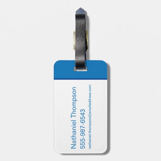 Ted Lasso | AFC R Richmond Text Logo Gepäckanhänger (Rückseite vertikal)