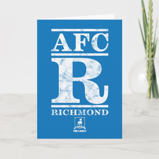 Ted Lasso | AFC R Richmond Text Logo Karte (Vorderseite)
