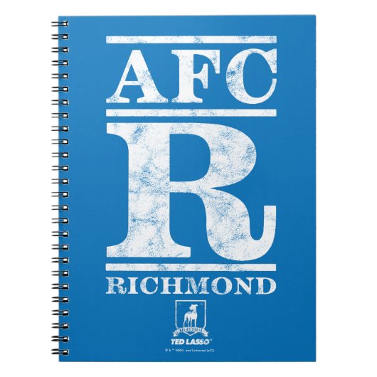 Ted Lasso | AFC R Richmond Text Logo Notizblock (Vorderseite)