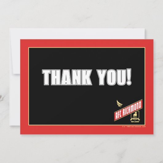 Ted Lasso | AFC Richmond Athletic Banner Mitteilungskarte (Vorderseite)