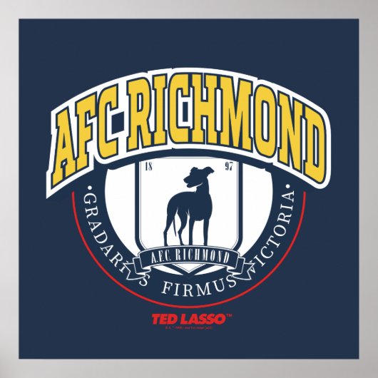 Ted Lasso | AFC Richmond Athletic Circle Abzeichen Poster (Vorne)