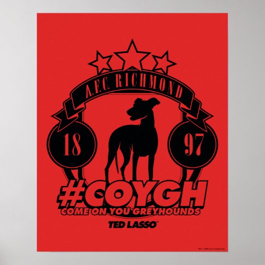 Ted Lasso | AFC Richmond #COYGH Poster (Vorne)