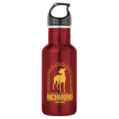 Ted Lasso | AFC Richmond Gold Arched Logo Edelstahlflasche (Vorderseite)