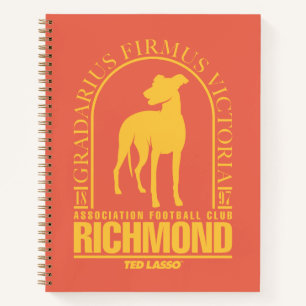 Ted Lasso   AFC Richmond Gold Arched Logo Notizblock
